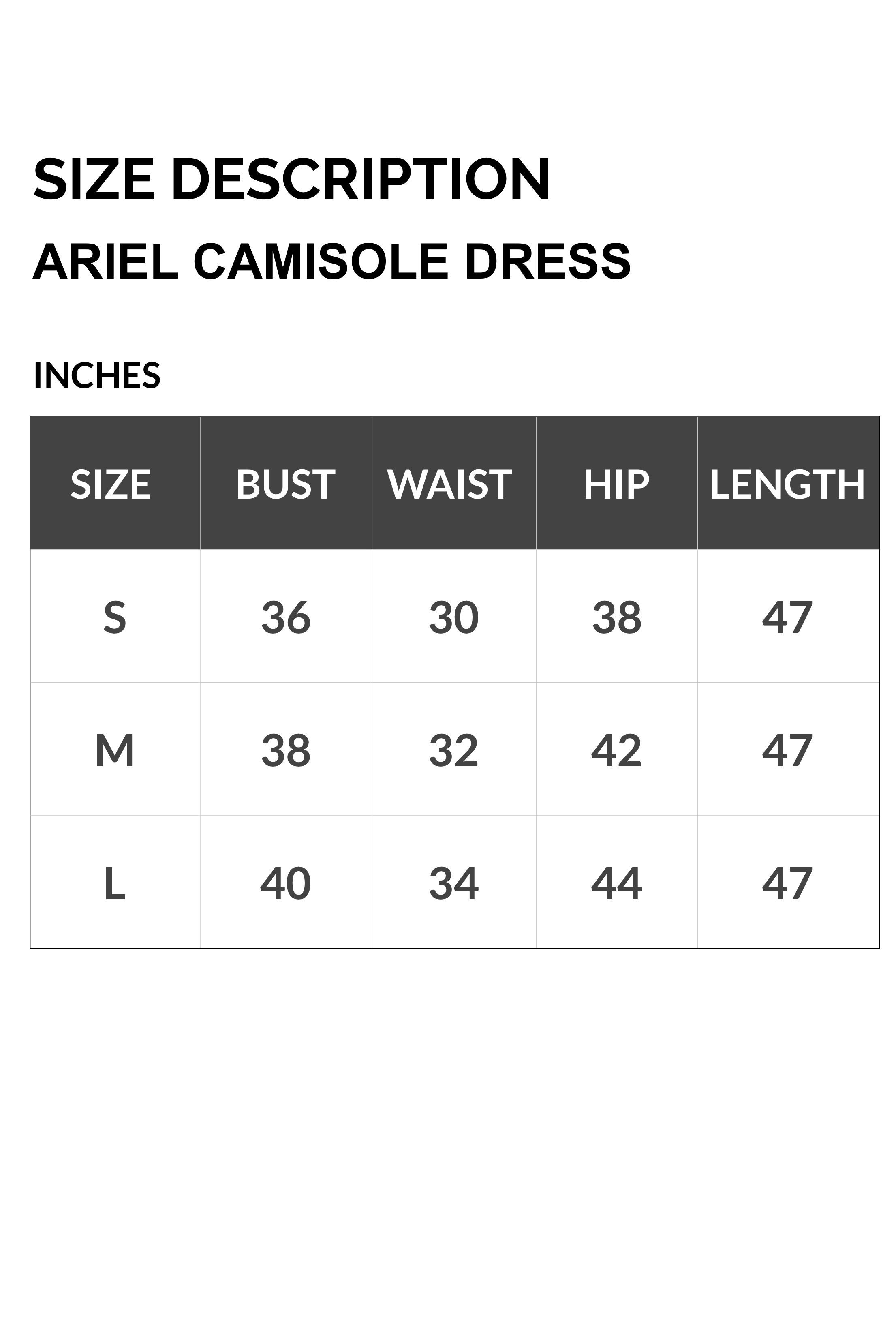 SIZES AFRICAN CAMISOLE DRESS