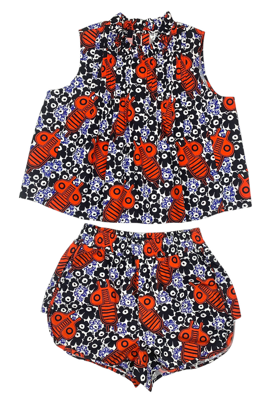 AFRICAN BLOUSE AND SHORTS SET
