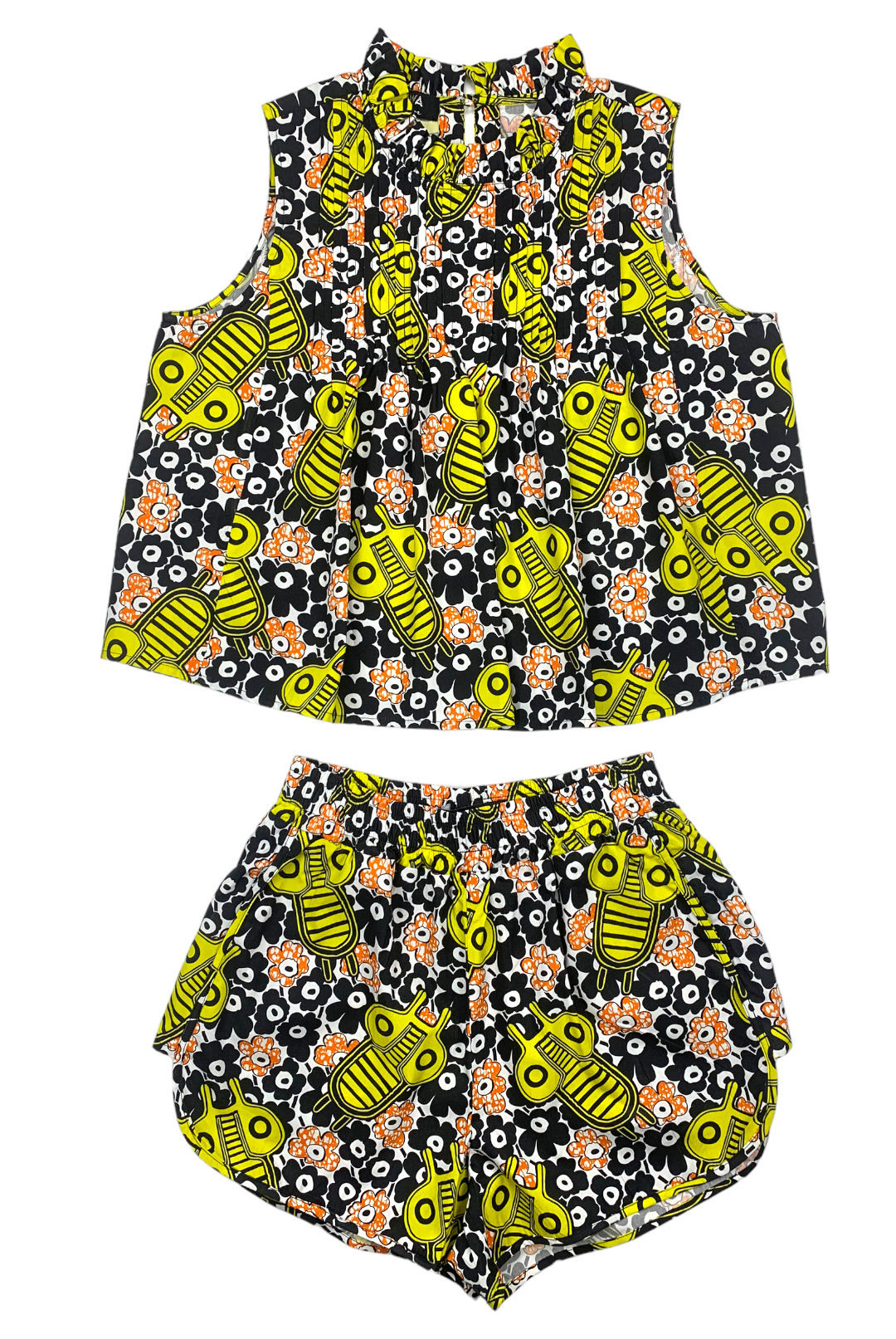 AFRICAN BLOUSE AND SHORTS SET