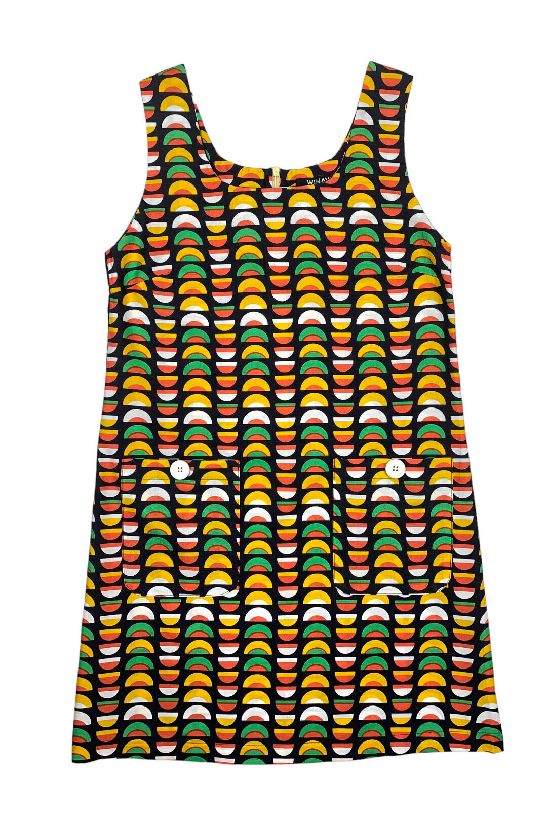 AFRICAN SQUARE NECK DRESS
