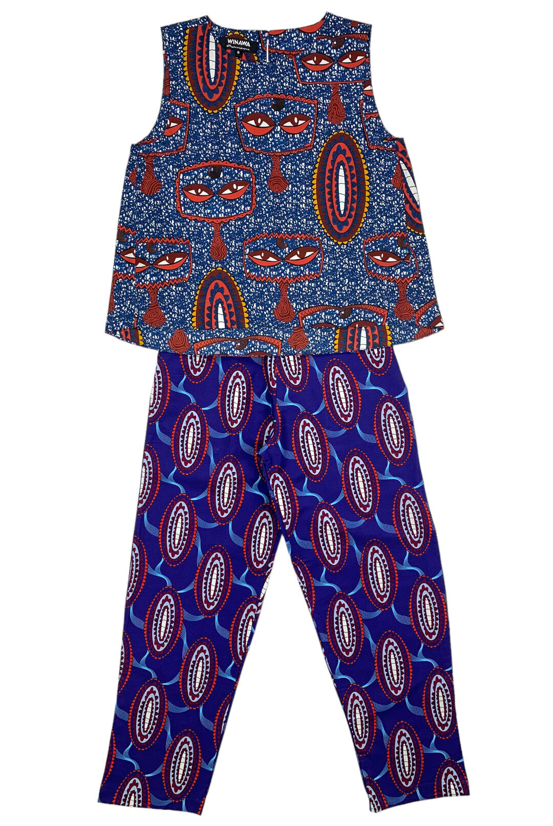 AFRICAN SLEEVELESS TOPS AND PANTS