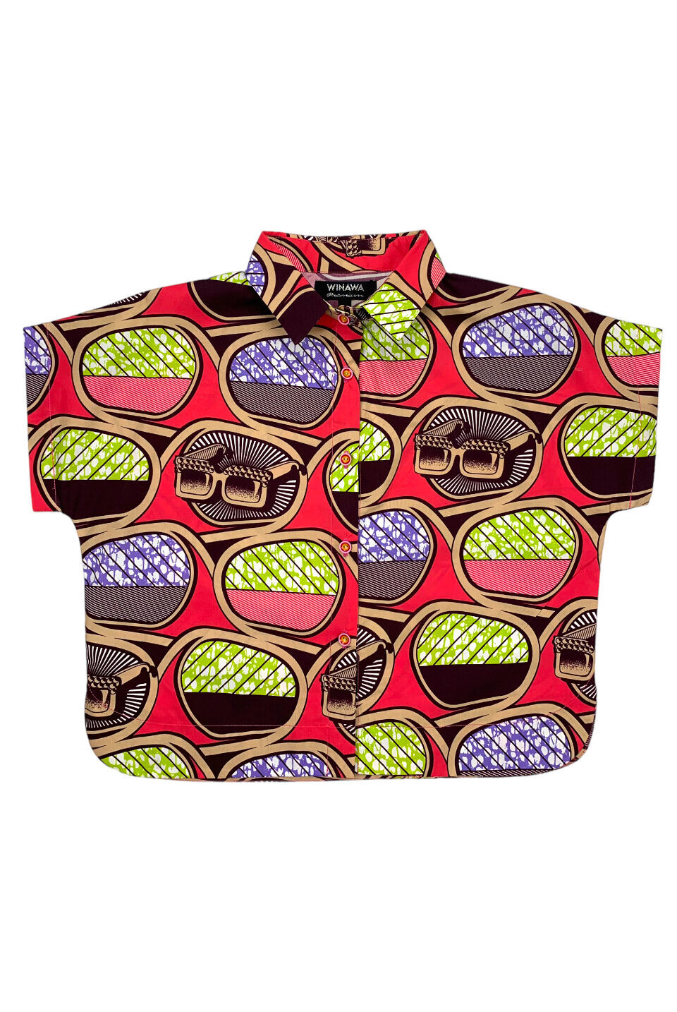 AFRICAN CROPPED SHIRT