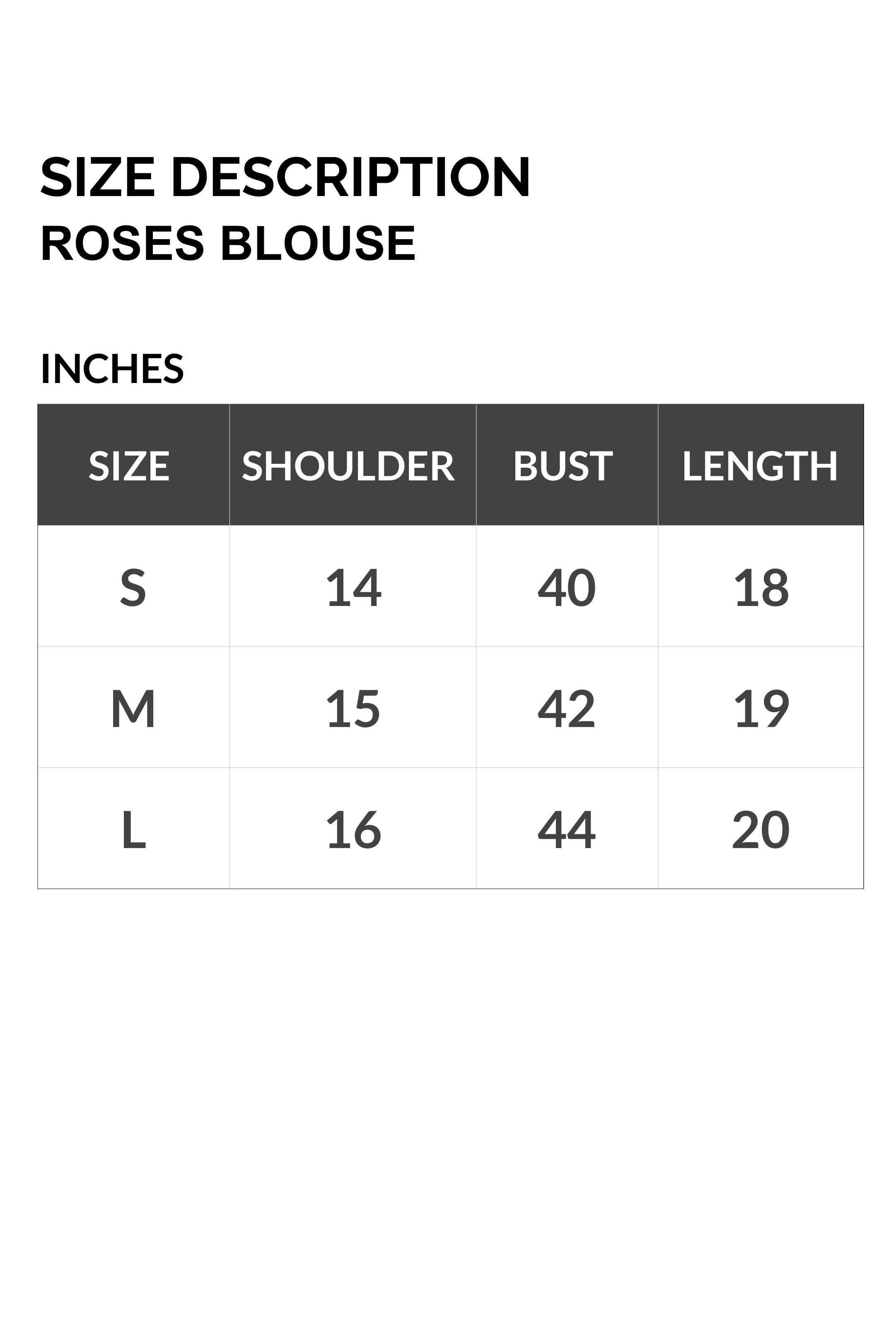 SIZE ROSES BLOUSE