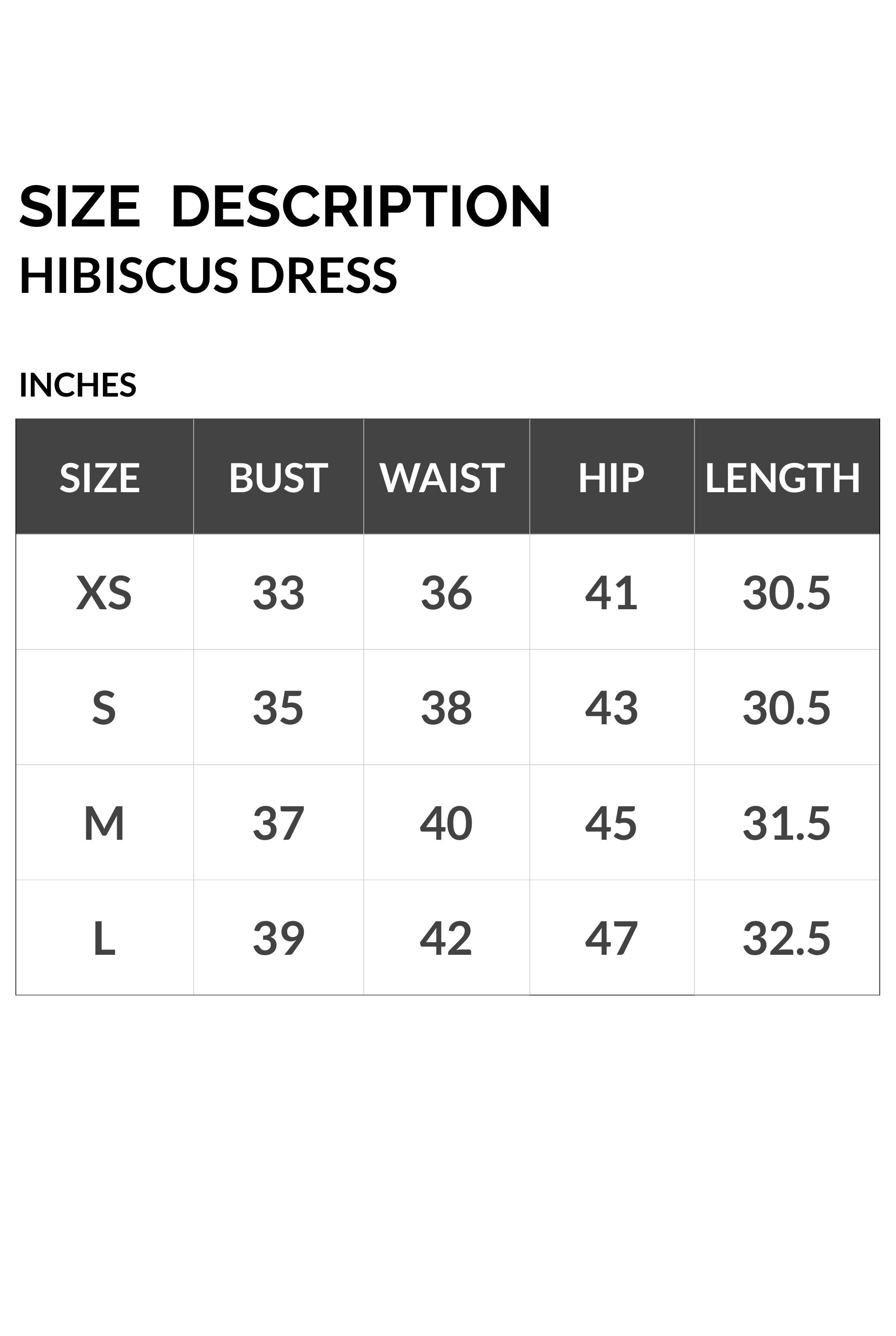 SIZE HIBISCUS DRESS